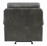 Casual charcoal motion glider recliner by Coaster additional picture 4