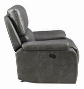 Casual charcoal motion glider recliner by Coaster additional picture 5