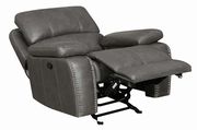 Casual charcoal motion glider recliner by Coaster additional picture 9