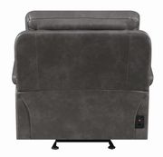 Casual charcoal power glider recliner by Coaster additional picture 4