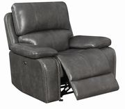 Casual charcoal power glider recliner by Coaster additional picture 10