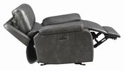 Casual charcoal power^2 glider recliner by Coaster additional picture 4