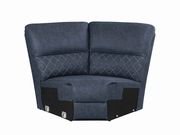 6 pc motion sectional in blue faux suede by Coaster additional picture 9