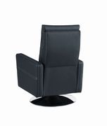 Swivel push-back recliner in ink blue fabric by Coaster additional picture 3