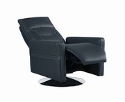 Swivel push-back recliner in ink blue fabric by Coaster additional picture 7