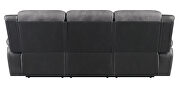 Motion sofa in charcoal with matching black exterior by Coaster additional picture 9