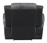 Recliner in charcoal with matching black exterior by Coaster additional picture 6