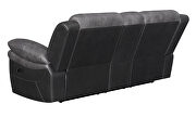 Motion loveseat in charcoal with matching black exterior by Coaster additional picture 11