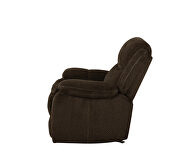 Glider recliner upholstered in brown performance-grade chenille by Coaster additional picture 12