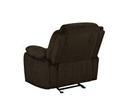 Glider recliner upholstered in brown performance-grade chenille by Coaster additional picture 5