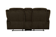 Motion loveseat upholstered in brown performance-grade chenille by Coaster additional picture 8