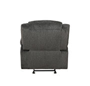 Glider recliner upholstered in charcoal performance-grade chenille additional photo 4 of 9