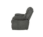 Glider recliner upholstered in charcoal performance-grade chenille by Coaster additional picture 6