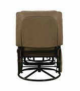 Glider brown chair + ottoman by Coaster additional picture 6