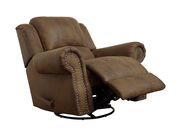 Traditional swivel rocker chair w/ nailhead studs by Coaster additional picture 6