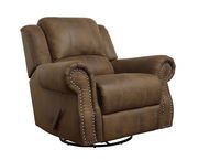 Traditional swivel rocker chair w/ nailhead studs by Coaster additional picture 8