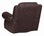 Traditional tobacco glider recliner by Coaster additional picture 2