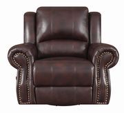 Traditional tobacco glider recliner by Coaster additional picture 5