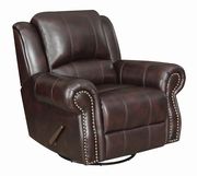 Traditional tobacco glider recliner by Coaster additional picture 8
