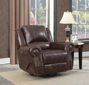 Traditional tobacco glider recliner by Coaster additional picture 9