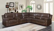 6 pc power sectional in brown leatherette by Coaster additional picture 12