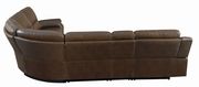6 pc power sectional in brown leatherette by Coaster additional picture 5