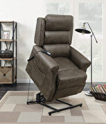 Casual brown power lift recliner by Coaster additional picture 3