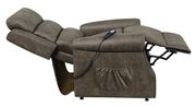 Casual brown power lift overstuffed comfy recliner by Coaster additional picture 7