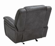 Transitional gray leatherette motion sofa by Coaster additional picture 10
