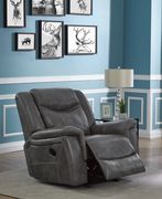 ransitional grey glider recliner by Coaster additional picture 7