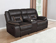 Glider loveseat w/ console by Coaster additional picture 2