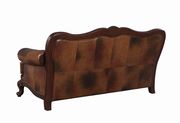 Classic top grain warm brown leather sofa by Coaster additional picture 7