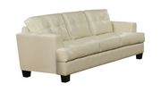 Affordable cream faux leather sofa by Coaster additional picture 9