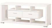 Contemporary TV 59-inch console in white by Coaster additional picture 2