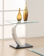 Contemporary chrome-plated coffee table w/ glass by Coaster additional picture 6
