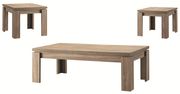 Rustic weathered brown finish cocktail table set by Coaster additional picture 2