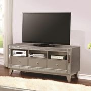 Contemporary mirrored glam style TV Stand by Coaster additional picture 2