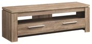Weathered wood style contemporary TV console by Coaster additional picture 2