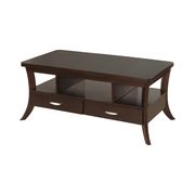 Coffee table with flared legs and 2 drawers by Coaster additional picture 3