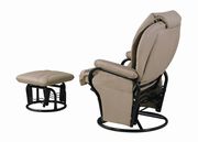 Glider bone chair + ottoman by Coaster additional picture 3