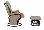 Glider bone chair + ottoman by Coaster additional picture 5
