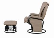 Glider bone chair + ottoman by Coaster additional picture 6