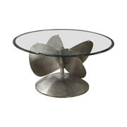 Industrial age propeller style coffee table by Coaster additional picture 3