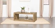 Rectangular solid wood coffee table natural by Coaster additional picture 7
