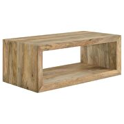 Rectangular solid wood coffee table natural by Coaster additional picture 8