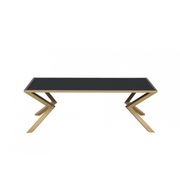 Black glass / brushed glass coffee table by Coaster additional picture 2