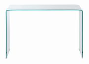 All glass coffee table w curved edges additional photo 2 of 8