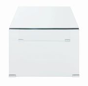 All glass coffee table w curved edges additional photo 4 of 8