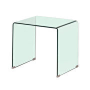 Contemporary clear end table by Coaster additional picture 2