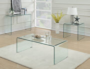 Contemporary clear sofa table by Coaster additional picture 3